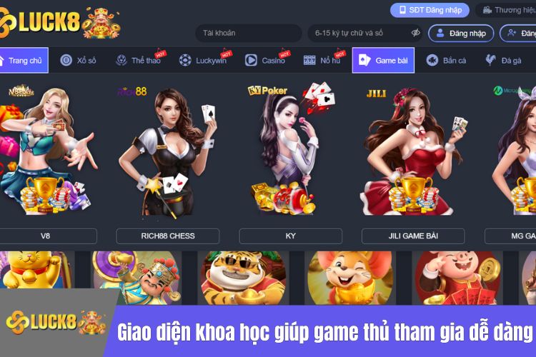 Giao diện khoa học giúp game thủ tham gia dễ dàng